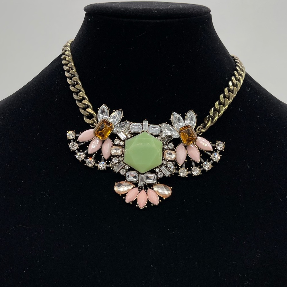Cookie Lee Statement Crystal Necklace - image 2